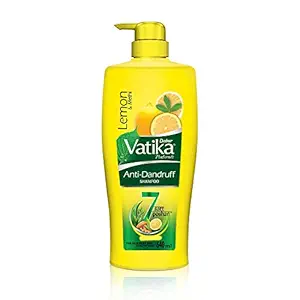 Dabur Vatika Anti Dandruff Shampoo, with Lemon & Methi for Dandruff Free Hair - 640ml
