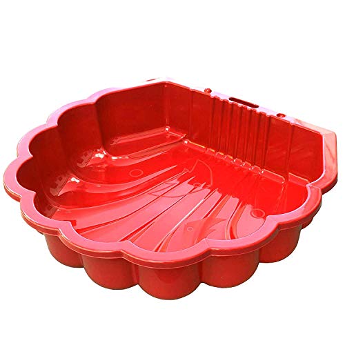 Tiktaktoo Sable & et Wassermuschel I Bac à Sable sans Couvercle (1 Pièce) I - Rouge