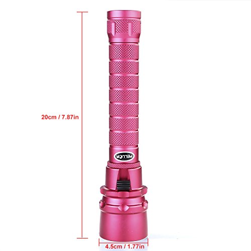 Pellor wasserdicht Taschenlampe Tauchlampe CREE XM-L T6 LED 4000Lm 100m vollig Wasserdicht Electrodeless Dimming wiederaufladbare Taschenlampe mit 2 x 18650 Akku Unterwasser Led Pellor Tauchlampe CREE XM-L T6 LED diving led Wasserdicht Tauchen Lampe - 3