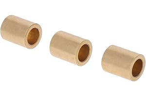 Othmro Lot de 3 manchons de roulement auto-lubrifiants en étain métallique bronze de 12 mm de diamètre extérieur x 18 mm de longueur x 15 mm de longueur