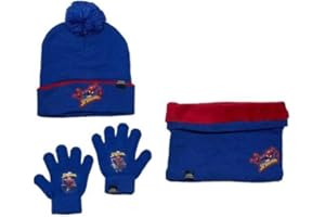 NEW DISCOUNT Ensemble 3 Pieces Bonnet, Tour de cou et Gants Spiderman Marvel (Set gants Bonnet + Snood Spiderman)