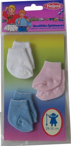 Preisvergleich Produktbild 3 Puppen-Söckchen im Beutel 28-35 cm, 1 Stück