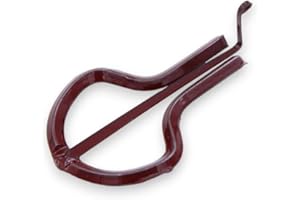 SICILIA BEDDA CAPACI Marranzano scacciapensieri in Ferro Verniciato, L 8 x 5 cm ca. (1Unità) con 3 Opzioni Colore - Bordeaux