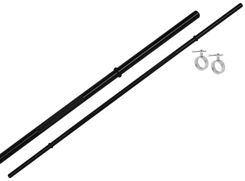 BLK Langhantelstange 214cm Black-oxid. inkl. Feststellringe 30/31mm