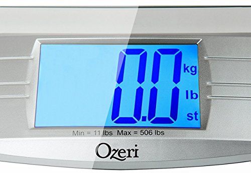 Digitale Badezimmerwaage ProMax von Ozeri (230 kg) mit Körpermaßband und Körperfett-Messzange - 3