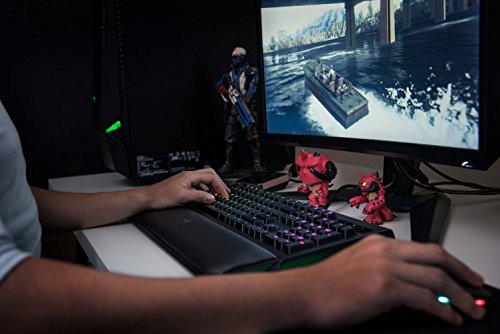 Razer BlackWidow Chroma V2 - Teclado Gaming Razer Verde  clicky y t  ctil  reposamu  ecas ergon  mico  retroiluminaci  n RGB  programable  con 5 Teclas Macro  Green Switches  QWERTY Espa  ol 