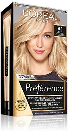 L'Oréal Paris Préférence 9.1 OSLO tinta per capelli Biondo Cenere Molto chiaro