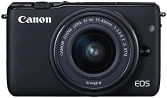 Canon EOS M10 Kit Fotocamera Mirrorless con Obiettivo EF-M 15-45 mm, 18 Megapixel, Nero