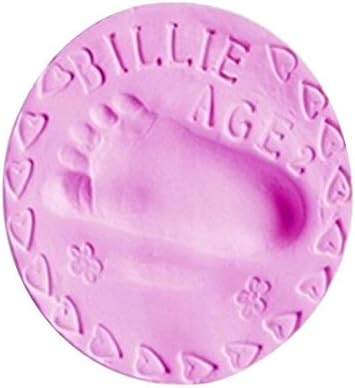 Elecenty Baby Handprint Footprint Colorful Mud Removable Drying Soft Clay (Pink)