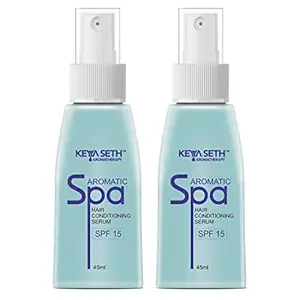 KEYA SETH AROMATHERAPY, DEVICE OF DROP Aromatic Spa Hair Conditioning Serum with SPF 15 42ml Pack of 2