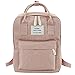 Produktbild squarex modischer Rucksack für Damen, für Studenten geeignet, Leinwand-Umhängetasche, Reisetasche, fürs Wandern, Sport, Schule, mit Laptop-Tasche rosa rose AS SHOW