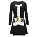 Produktbild Kleid Damen Minikleid,Weihnachten Brief Drucken Lange Frauen Kleider Weihnachtskleid Christmas Lange Ärmel Winter RundhalsKleider Partykleid Rock Kleidung Sweatshirts Elecenty (XL, Schwarz 5)