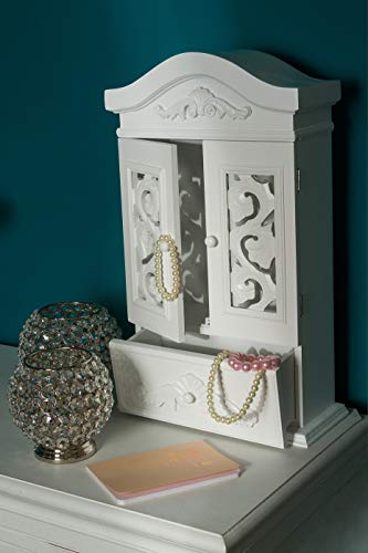 Kommode Schrank Wandschrank weiß antik Holz Neu Wandregal Küchenregal - 6