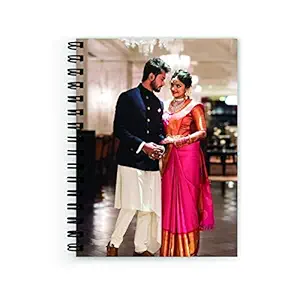 Plan To Gift Notebook Diary with Your Photo Customized Notebooks (Multicolour , Medium 6X9 inch )