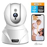 🥇[Freundlicher Cloud-Service und lokaler Speicher] - MIPC-Cloud speichert alle Daten, die Sie betreffen, wo Sie sie ansehen, herunterladen und frei weitergeben können, ohne sich Sorgen zu machen, dass die Speicherkarte fehlt; und diese drahtlose Kamera unterstützt auch die lokale Speicherung von Aufnahmen und das Erkennen von Ton und Bewegung mit SD-Karte, bis zu 128 GB.