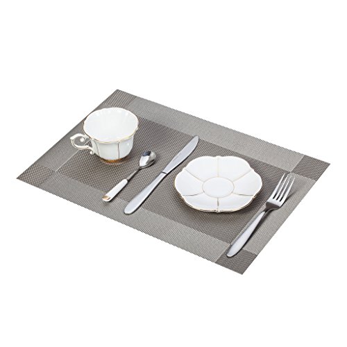 JoHome Tischsets (8er Set) Tabellenplatzmatten Waschbare Vinyl Platzsets 45 * 30cm - 2