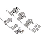 MagiDeal 7 Pedazos Pies de Presser Elástico de Hemmer para Máquina de Costura Determinada