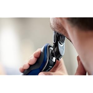Philips Series 5000 S5572/40 Wet and Dry Men's Electric Shaver with Turbo Plus Mode and Beard Trimmer - Image 3