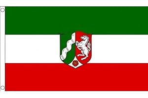 AZ FLAG - Flagge Nordrhein-Westfalen - 150x90 cm - Nordrhein-Westfalen Fahne 100% Polyester mit Messing-Ösen - 110g