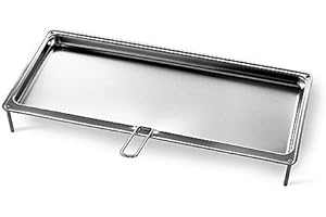 LECCARDA IN ACCIAIO PER BARBECUE IN MURATURA 55X29X7,3 CM SUNDAY GRILL