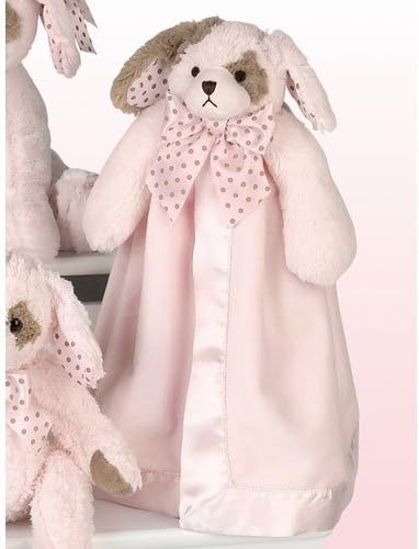 Bearington Baby Wiggles Snuggler, Plush Dog Security Blanket, Lovey 15 by Bearington