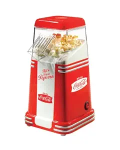 Nostalgia RHP310COKE Coca-Cola 8-Cup Hot Air Popcorn Maker