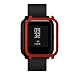 Produktbild Fcostume Uhrenarmband, Schlanker bunter Rahmen Schutzhülle für PC-Gehäuse Abdeckung Für Huami Amazfit Bip Youth Watch mit Displayschutz (Rot)