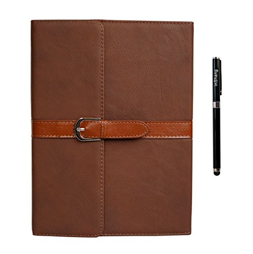 inShang Hülle für Apple iPad 2 iPad 3 iPad 4, Edles PU Leder Tasche Hülle Skins Etui Schutzhülle Ständer Smart Case Cover für Tablet iPad, Super Automatische Einschlaf-/Aufwach funktion, elegant Belt + buckle design + inShang Logo hochwertigen Stylus Eingabestift Stift