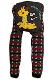 Baby and Toddler Wooly leggings by Dotty Fish boys Black and Grey Jumpy Giraffe