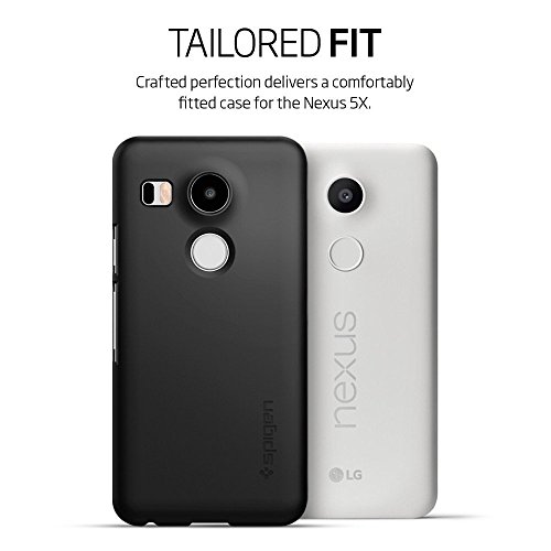 Spigen Thin Fit SGP11756 - Funda policarbonata para Nexus 5X  ajuste exacto  color negro