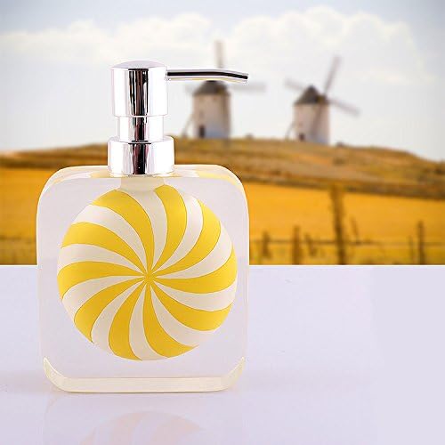Hand sanitizer bottle Resin soap dispenser European latex bottles Clubhouse / Beauty Shop / Hotel Shower Gel Shampoo Bottle , yellow