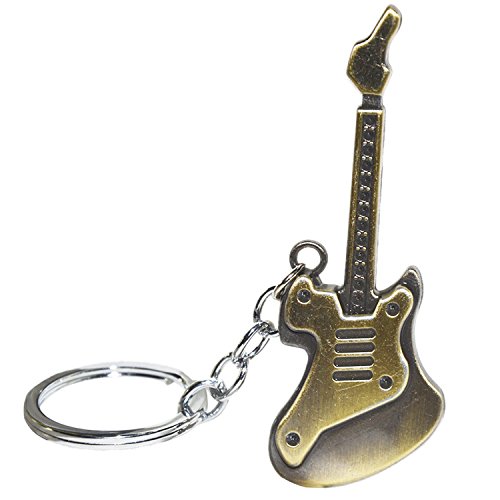 Mini antike Gitarre geformte Metall Schlüsselanhänger Keychain Schlüsselanhänger