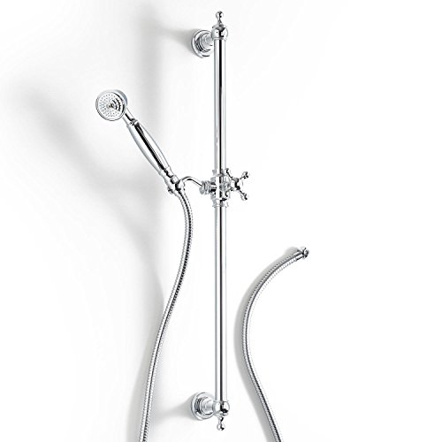 Duschkopf,badserie nostalgie Handbrause superfeinen Düsen massiv messing hochglänzend SRSH07 - 7