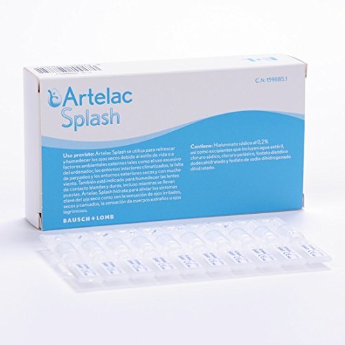 Artelac Splash - Colirio para Ojos Secos, 30 Unidosis de 0.5 ml