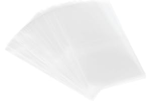 ‎PATIKIL PATIKIL 89x50mm PVC perforierte Schrumpfbänder, 500 Stück Schrumpffolie für Flaschen, Gläser, Dosen und Behälter, passend für Verschlussdurchmesser von 2,05 bis 2,17 Zoll, transparent