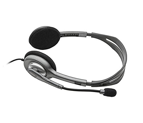 Logitech H111 Wired On Ear Headphones With Mic Black - Image 3