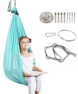 Therapy Swing for Kids with Special Needs (Hardware Included) Snuggle Swing Cuddle Indoor Outdoor Adjustable Hammock for Children with Autism, ADHD, Aspergers, Sensory Integration