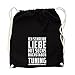 Produktbild Ich schreibe Liebe mit 6 Buchstaben Gym Bag Black