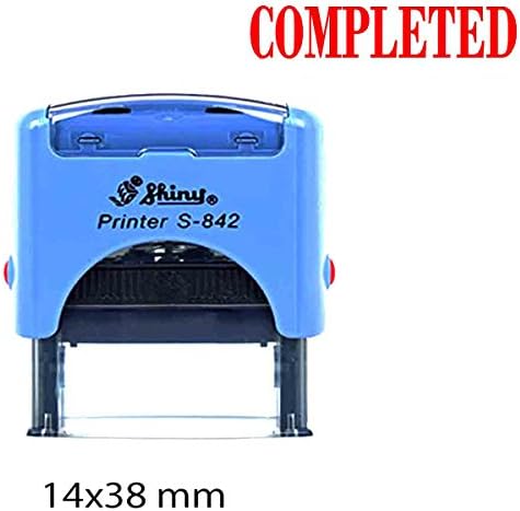 COMPLETED Shiny Self Inking Rubber Stamp Office Stationary