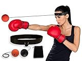 Urbey Boxing Reflex Ball Punching Ball with adjustable Headband String | Improve Speed, Punch Accuracy, Reaction time & Hand Eye Coordination, 2 difficulty Levels, good for Box, MMA, UFC and Fitness