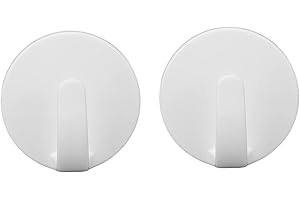 BRRNOO Białe Haczyki Magnetyczne, Wieszak Magnetyczny na Lodówkę, ścianę, Drzwi, łazienkę, Kuchnię i Magnetyczny, Wytrzymały Haczyk Magnetyczny z Podstawą Odporną na Zarysowania