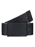 Tela: Poliéster Quiksilver - Cinturón de correa reversible - Hombre - ONE SIZE - Negro