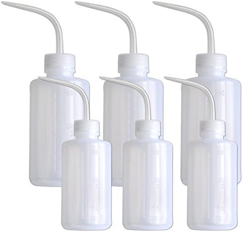 Superlady 6pcs 250ml+500ml plastic wash bottles,each size 3