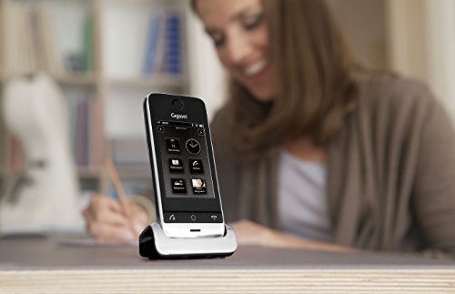 Gigaset SL910 Telefon - Schnurlostelefon / Mobilteil - mit Farbdisplay / Design Telefon / schnurloses Telefon - Freisprechen - schwarz