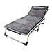 Produktbild Stühle Klappbett Einzelbett Home Einfache Büro Recliner Weiche Wattepad Erwachsene Tragbare Multifunktions Camp Bett Camping Bett (Color : Gray, Size : 194 * 68 * 31cm)