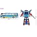 Fajiabao Boys Hot Toys Transformers Distortion Bus One-Step Changer Transform Into Super Bus Kids Gifts(white)
