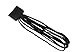 Mytoptrendz® Unisex Thin Long Stringy Elastic Headband Long Stretchy Non Metal Sports Head Hair Band Black Pack of 6