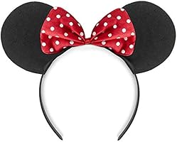 Haarreifen mit Maus Ohren Minnie Mouse mit Schleife