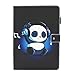 Price comparison product image iPad Mini 1 Case,iPad Mini 2 Case Leather,iPad Mini 3 Case Wallet,WIWJ Cute Animal Pattern Flip Case Slim Soft Leather Wallet Case Lovely Panda Printed Cover Auto Sleep/Wake Case-Music Panda