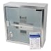 Produktbild Medizinschrank Set FIRST AID 17 tlg, abschließbarer Metallschrank 30 x 30 x 12 cm mit Glastür + mini Erste Hilfe Set